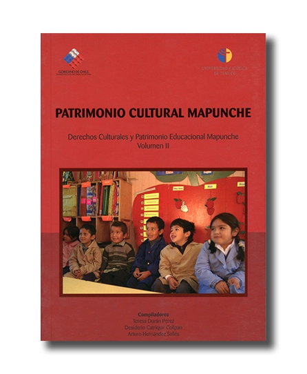 portada libro Patrimonio Cultural Mapunche. Derechos culturales y patrimonio educacional mapunche. Volumen II